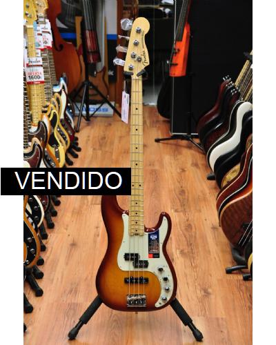 Fender American Elite Precision Bass Tobacco Burst MN